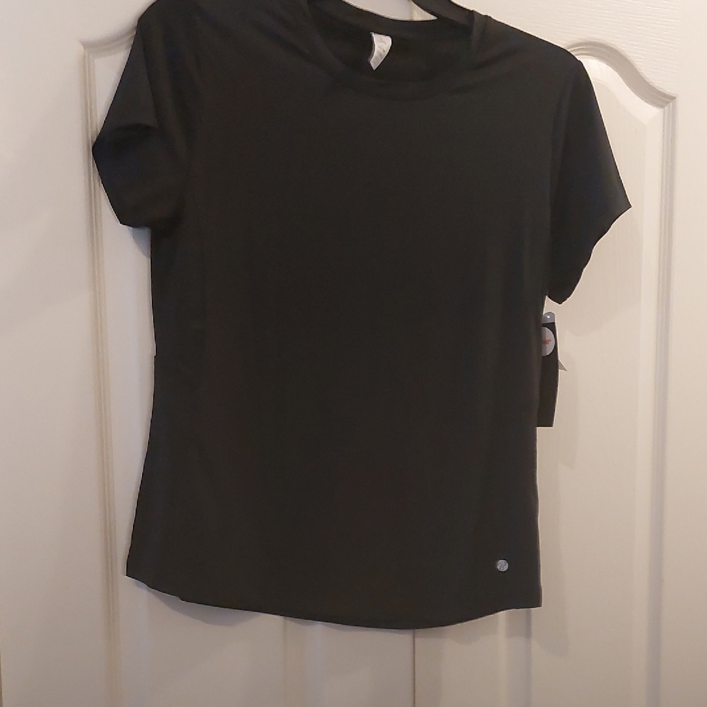 Elegant Black Short Sleeve Women's Tee